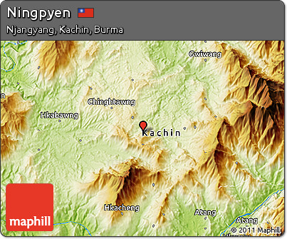 Physical 3D Map of Ningpyen