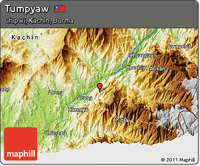Physical 3D Map of Tumpyaw
