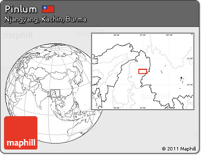 Blank Location Map of Pinlum
