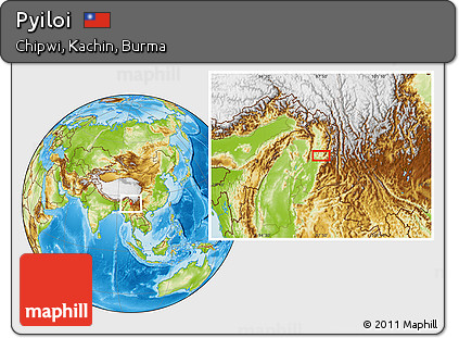 Physical Location Map of Pyiloi