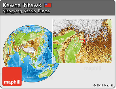 Physical Location Map of Kawna 'Ntawk