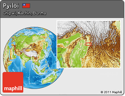 Physical Location Map of Pyiloi