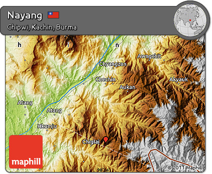 Physical Map of Nayang