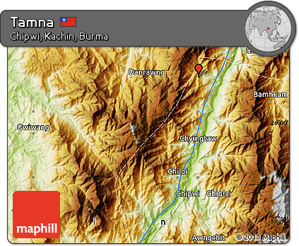 Physical Map of Tamna