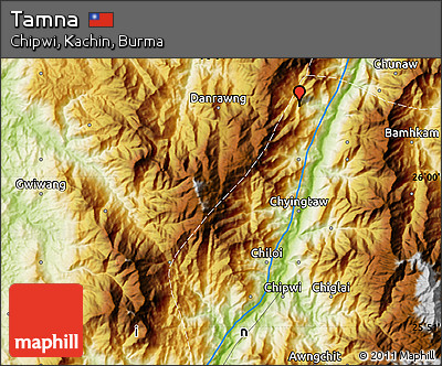 Physical Map of Tamna