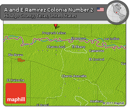 Physical 3D Map of a and E Ramirez Colonia Number 2