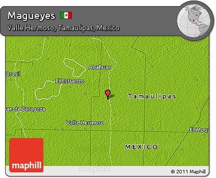Physical 3D Map of Magueyes