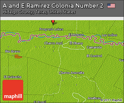 Physical 3D Map of a and E Ramirez Colonia Number 2