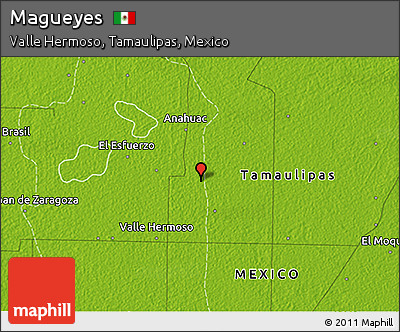 Physical 3D Map of Magueyes
