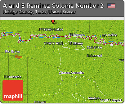 Physical 3D Map of a and E Ramirez Colonia Number 2
