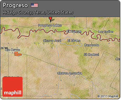 Satellite Map of Progreso
