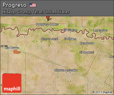 Satellite Map of Progreso