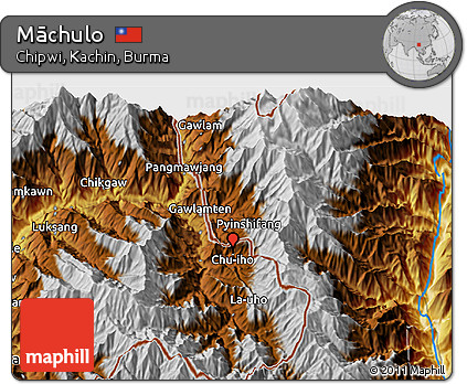 Physical 3D Map of Māchulo
