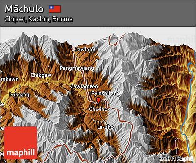 Physical 3D Map of Māchulo