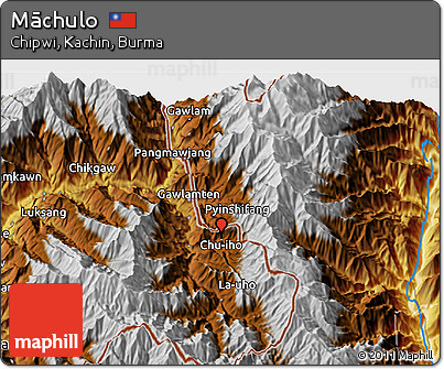 Physical 3D Map of Māchulo