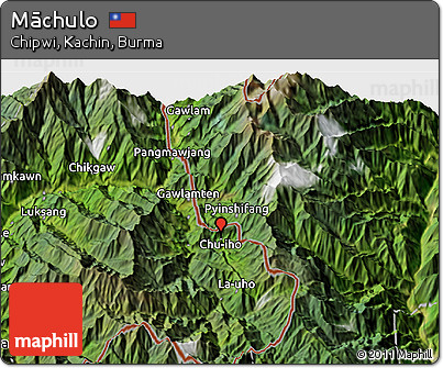 Satellite 3D Map of Māchulo