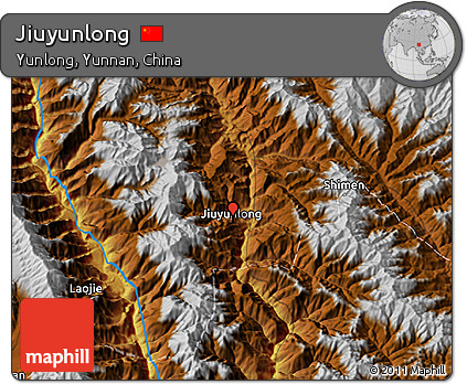Physical 3D Map of Jiuyunlong