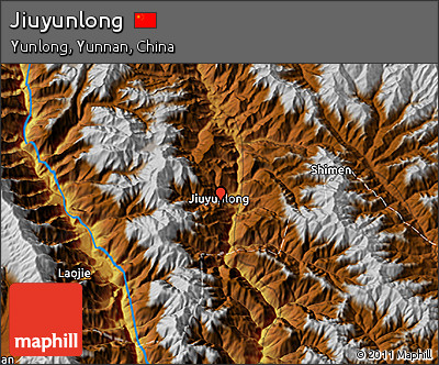 Physical 3D Map of Jiuyunlong