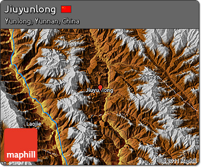 Physical 3D Map of Jiuyunlong