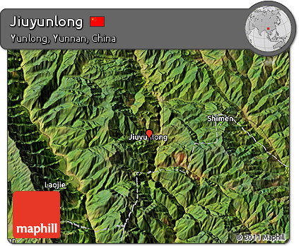 Satellite 3D Map of Jiuyunlong