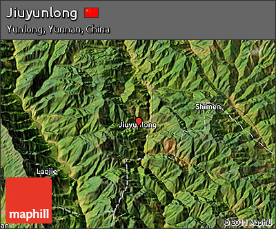 Satellite 3D Map of Jiuyunlong