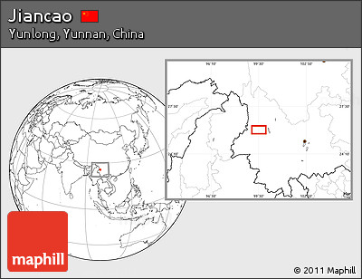 Blank Location Map of Jiancao