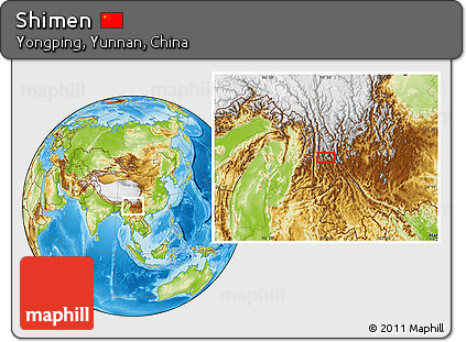 Physical Location Map of Shimen