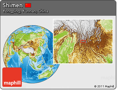 Physical Location Map of Shimen