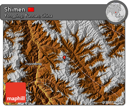 Physical Map of Shimen