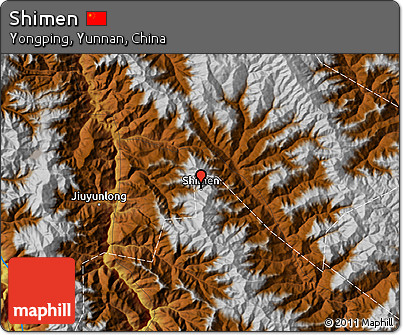 Physical Map of Shimen