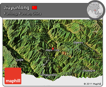 Satellite Panoramic Map of Jiuyunlong