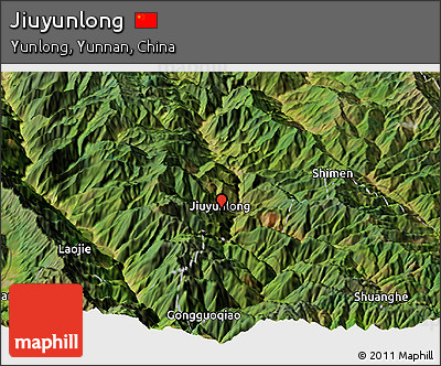 Satellite Panoramic Map of Jiuyunlong