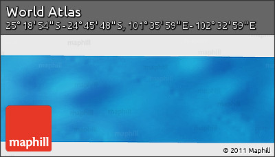 Physical Panoramic Map of the Area around 25° 2' 21" S, 102° 4' 29" E