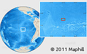 Shaded Relief Location Map of the area around 25° 2' 21" S, 107° 52' 30" W