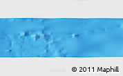 Shaded Relief Panoramic Map of the area around 25° 2' 21" S, 107° 52' 30" W