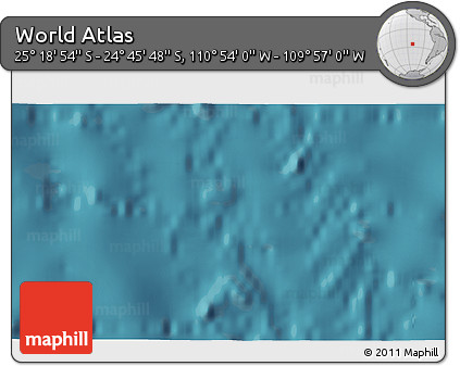 Satellite 3D Map of the Area around 25° 2' 21" S, 110° 25' 30" W