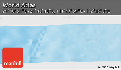 Physical Panoramic Map of the Area around 25° 2' 21" S, 112° 16' 30" E