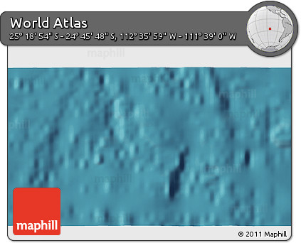 Satellite 3D Map of the Area around 25° 2' 21" S, 112° 7' 30" W