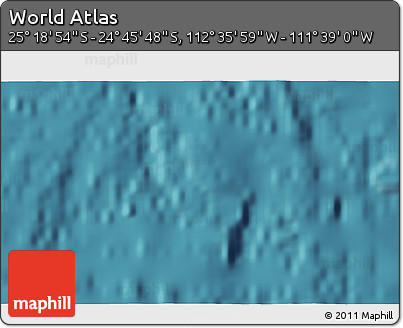 Satellite 3D Map of the Area around 25° 2' 21" S, 112° 7' 30" W