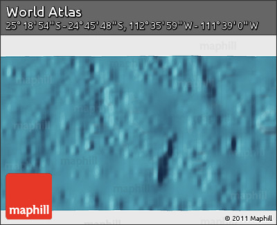 Satellite 3D Map of the Area around 25° 2' 21" S, 112° 7' 30" W