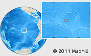 Shaded Relief Location Map of the area around 25° 2' 21" S, 114° 40' 30" W
