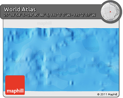 Political 3D Map of the Area around 25° 2' 21" S, 115° 31' 30" W
