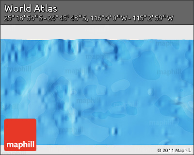 Political 3D Map of the Area around 25° 2' 21" S, 115° 31' 30" W