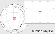 Blank Location Map of the area around 25° 2' 21" S, 115° 31' 30" W