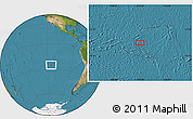 Satellite Location Map of the area around 25° 2' 21" S, 115° 31' 30" W
