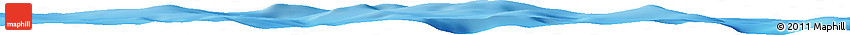 Shaded Relief Horizon Map of the Area around 25° 2' 21" S, 116° 22' 30" W