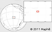 Blank Location Map of the area around 25° 2' 21" S, 116° 22' 30" W