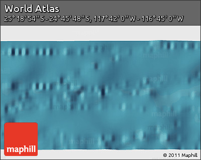 Satellite 3D Map of the Area around 25° 2' 21" S, 117° 13' 29" W