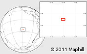 Blank Location Map of the area around 25° 2' 21" S, 117° 13' 29" W