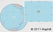 Gray Location Map of the area around 25° 2' 21" S, 117° 13' 29" W